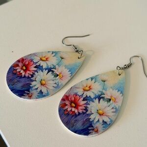 Floral Teardrop Earrings
